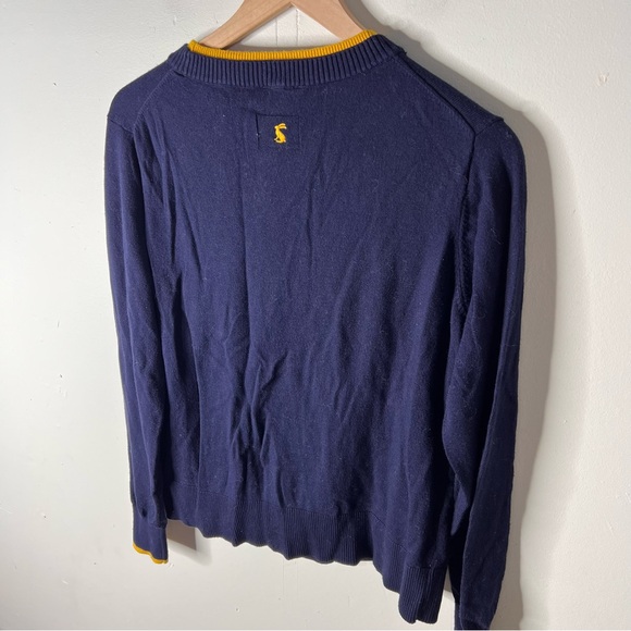Joules Jack Russel Parson Terrier Dog Ladies Knit Sweater size 10 Navy Blue - Picture 10 of 12